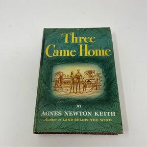 Source Unknown 'Three Came Home' Book - Green and Yellow Design
